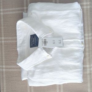 Brand New Abercrombie Size Large Linen Shirt in White